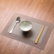 Dining table mat European heat insulation mat rectangular pvc waterproof bowl mat plate mat coaster household fabric western food mat