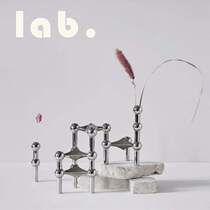 lab self-operated laboratory Danish stoff nage molecular candlestick metal combination geometry Nordic home furnishing