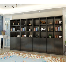 Office furniture Managers office file cabinet Wooden data cabinet wall cabinet against the wall Large bookcase display cabinet customization