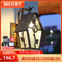 led wall lamp outdoor waterproof balcony villa door light outdoor wall courtyard European antique Terrace new Chinese style