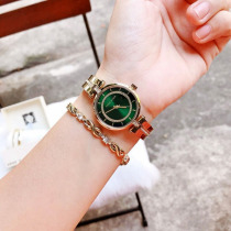 Anne Klein Watch Womens Green Dial Diamond-set Bracelet Bracelet Set Simple Womens watch 3426GNST