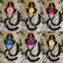 Ancient costume fairy dance headdress ancient lady hair Huadan Huangmei opera performance supplies drama wig