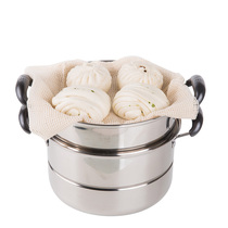 Square steamed cage cloth cotton gauze steamed buns non-stick steamer mesh cloth steamer non-stick steamer mesh cloth