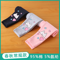 Girl Beats Bottom Pants Spring Autumn Slim children outwear pants baby girl Three-four-year-old cute new long pants