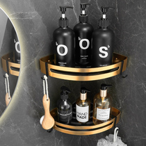 Bathroom shelve Perforated Toilet Light Lavish Light Lavish Gold Tripod Toilet Corner Wall Containing Shelf Wall-mounted