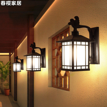 Wall lamp New Chinese style outdoor waterproof large doorway Balcony Villa External Wall Light Hallway Terrace Outdoor Patio Led Lamp