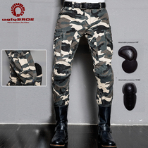 uglybros camouflage cycling pants Loose stretch motorcycle motorcycle pants Fall-proof jeans racing pants for men and women