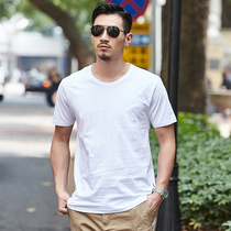 Solid color T-shirt Plain color Monochrome pure color Simple solid color crew neck t-shirt mens short sleeve half sleeve cotton summer short shirt