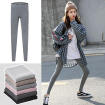 Japans new beating underpants woman inside and outside wearing high waist collecting belly and hip thin and elastic 90% pants insurance pants thickened