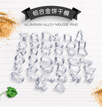 Ginger sugar biscuit challenge biscuit mold gingerbread man mold fruit cutting mousse circle mold pineapple cake mold various shapes