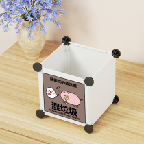 Desktop trash can trumpet mini uncovered desk cute small Korean ins creative office paper basket