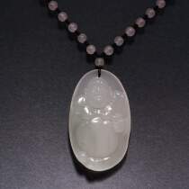 Guilin Chicken Blood Jade Dragon Winning Stonestone Natural Jade Man and Mens Pendant Pendant Ice Breed of Ice Buddha Direct