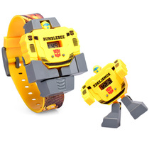 Childrens deformation watch robot toy watch cartoon watch waterproof electronic watch cartoon student electronic watch