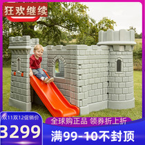 American Import Little-tikes Little Teke Baby Outdoor Nursery School Hide Cat Cat Castle Slide Combination