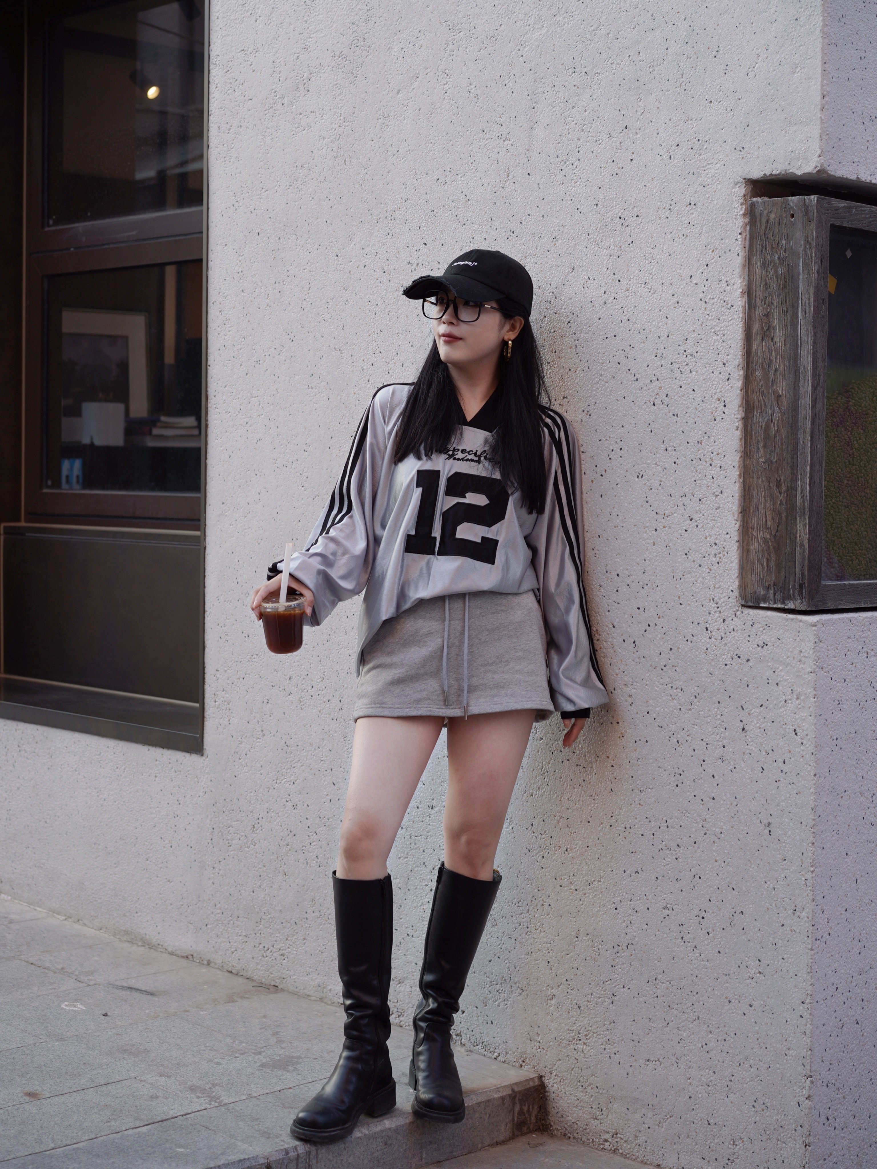 kisscat接吻猫[城市旅人]骑士靴，万茜方枪枪美洋同款真皮皮带扣复古英伦风