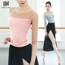 dancehalo ballet dance training suit adult womens long-sleeved top body suit bottoming shirt spring and summer outside