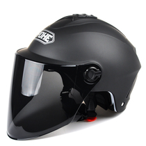 Eternal helmet Summer sunshade power tram cap half helmet Safety summer adult men and women black sunscreen summer helmet