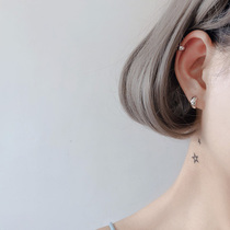 925 sterling silver earrings glossy simple earrings earrings earrings personality handsome mini earrings earrings