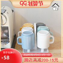 Spot Japanese imported simple can lift the cup holder rack rack storage rack bottle wine glass cup holder