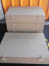 High-grade brocade box 10 grid brand walnut jade seal hand string wood carving gift packaging box