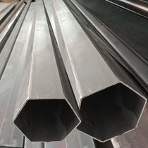 Hexagonal steel pipe hexagon pipe hexagonal pipe shaped iron pipe side length 40mm diagonal 77mm opposite side 68mm