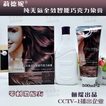 Lidney Pure Ammonia-free Full-effect Smart Chocolate Dye Paste Professional Popular Color Net Red Riti Hair Dye Cover White Hair