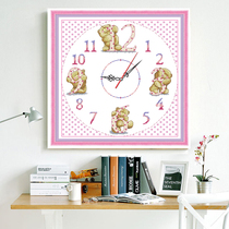 Cartoon cross stitch childrens new small piece clock bedroom room students hand embroidery their own embroidery simple small