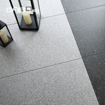 Guanbo office tile 600x1200 black terrazzo floor tiles clothing restaurant non-slip gray matte tiles