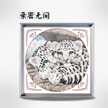 ABV Cross embroidery without printed small grid 14CT white embroidery cloth of the cloth of the anti - tiger small tiger small leopard intimate