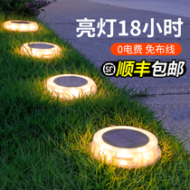 Solar buried light outdoor courtyard light led outdoor waterproof super bright garden villa landscape lawn light