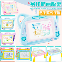 Baby childrens drawing board Writing board Baby one year old magnetic childrens home painting color large graffiti painting blackboard