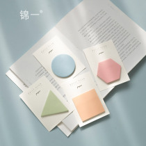 Geometric shapes Post-it notes creative note paper self-adhesive stickers small strips Mark Net red stationery students with cute sticky sticky notes blank office NTIME stickers