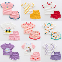 Summer Baby Short Sleeve Suit Toddler Baby Clothes Young Children 1 Year Old 3 Children Summer Clothing Boy Shorts Girl