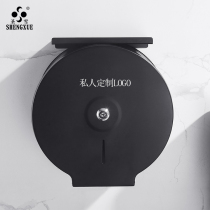 Hotel public toilet stainless steel roll paper holder waterproof large roll paper box paper towel holder bathroom large plate toilet paper box
