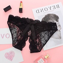 Sex underwear charm passion can be inserted into the dew to reveal straight into the sexy open crotch ladies large size underwear sex products