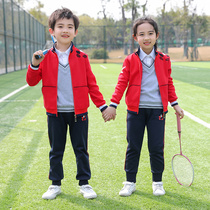 Kindergarten suit spring and autumn three-piece childrens primary and secondary school uniform suit of England College Wind Clothing