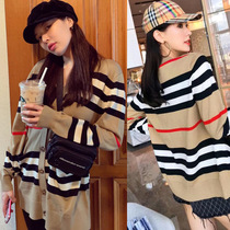 Korean star Kim Hyuna sweater female 2019 autumn and winter new knitted cardigan jacket womens wool top