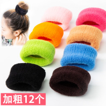 Head rope female adult tie head fluffy artifact Rubber band hair ring thickened meatball head plate hair device Hair rope rubber band headdress