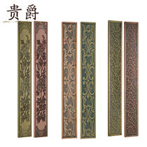 Aluminum copper crafts custom aluminum alloy glass door handle door handle bronze carved logo custom