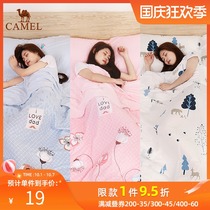 Camel dirty sleeping bag Travel Hotel hotel travel thin portable adult single double bed linen quilt cover sleeper