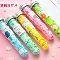 Creative cute disposable soap paper portable soap sheet travel outdoor hand wash bottle clean soap chip