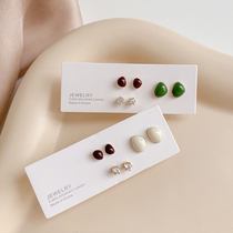 Simple earrings set 2021 New Tide raising ear hole summer explosion sleep without picking exquisite fashion earrings