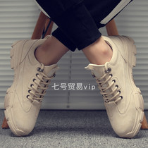 Martin Boots Man 2021 Winter New Low Help Genuine Leather Casual Shoes Old Daddy Sneakers Boomer Shoes 100 Hitch Boots Man