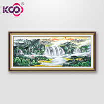 KS cross stitch living room new large 2021 new landscape landscape painting cornucopia