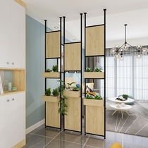 Nordic fashion simple screen modern porch partition decoration milk tea shop flower frame Net red partition storage rack partition