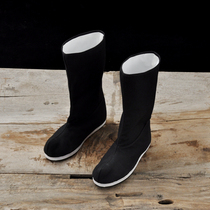 Chinese style official boots Chinese snow boots ancient style thousand layer bottom retro National style boots costume high-top boots cloth shoes