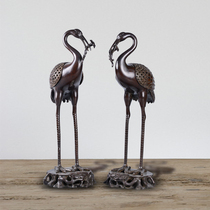 Pure copper censer dedicated to household new Chinese decoration collection copperware master Shuanghe Ruyi smoked