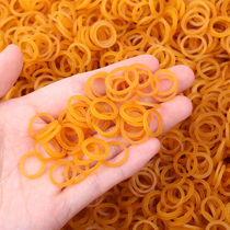 Rubber band industrial use 1cm diameter small yellow small rubber ring cowhide rib tie kebab high elastic leather ring