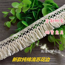 Hot sale high quality handmade diy clothing lace accessories D3044 cotton tassel lace Jewelry pendant decoration materials