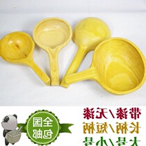 Bubble bath scoop water Spoon bath scoop wooden scoop wood scoop solid wood spoon bathing spoon sauna with handle